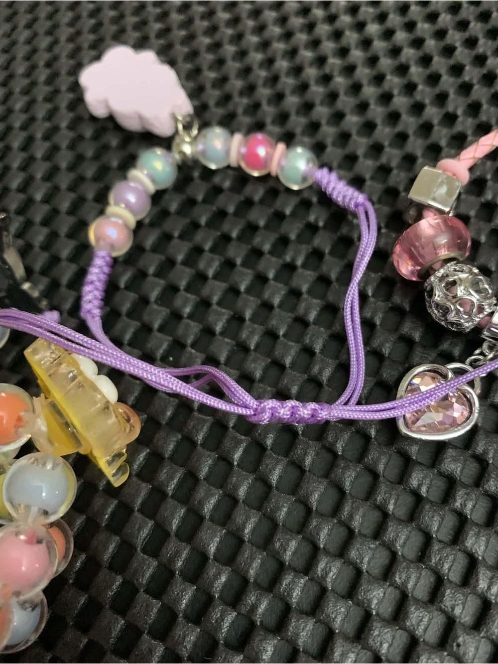 Kids Pastel Bracelet Bundle!! Three Character Braclets & One Charm Bracelet!!